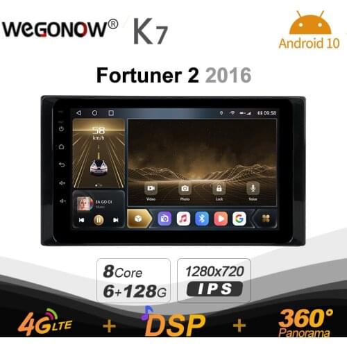 Ownice K7 Android 10.0 Car Radio Stereo for Toyota tuner 2 2016 Support Front camera 4G LTE 360 2din Auto Audio System 6G+128G