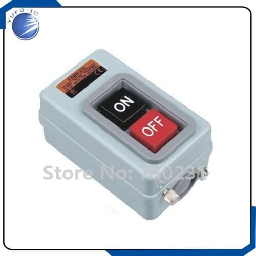 Free Shipping One Lot 1Pcs CBSN-310 3P Pushbutton Switch 10A 1.5KW BS210 Free Shipping AK