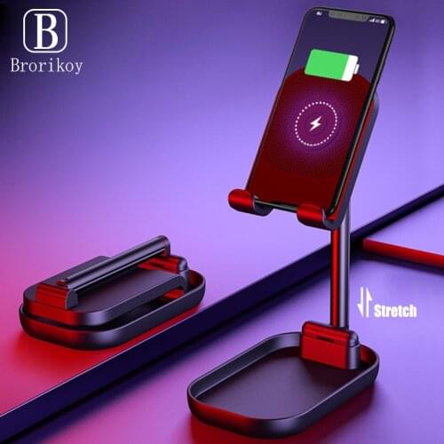 Qi Wireless Charger Stand 10W Mobile Phone Wireless Fast Charging Adjustable Holder for iPhone 11 Samsung Huawei Wireless Charge
