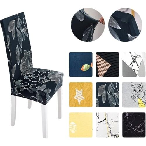 High Back Chair Covers Universal Spandex Elastic Chair Covers for Chairs for Kitchen Office Chair Covers for Armchairs for Home