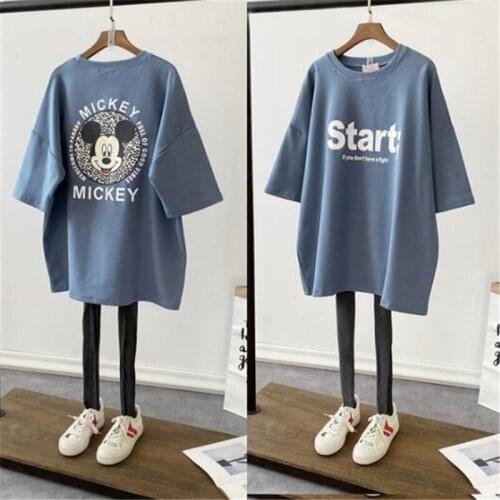 Disney Cartoon T shirt Mickey Mouse Short Sleeve O Neck Tops Summer Clothes for Women Oversized t shirt Harajuku Tee shirt Femme