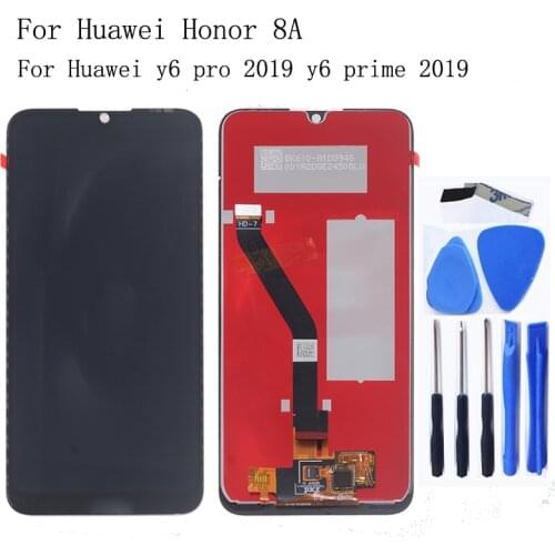 Original For Huawei Honor 8A LCD Display touch screen digitizer replacement For Huawei Y6 Pro 2019 Y6 Prime 2019 repair parts