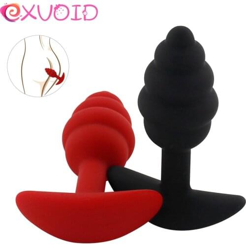 EXVOID Vagina G-spot Massage Anal Plug Sex Toys for Couples Dildo Silicone Sex Shop Penis Suction Cup Adult Products