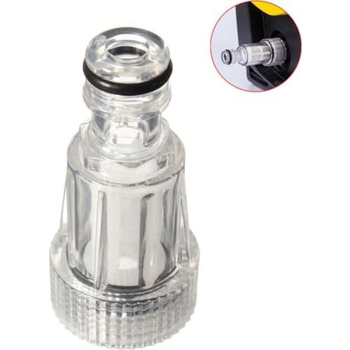Car Washing Machine Water Filter High-Pressure Washer Transparent Water Inlet Connector Car Washer High Pressure Washers