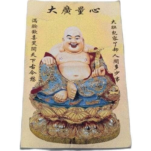 China old Tibet silk Thangka like hanging painting fengshui Buddha 60x90m