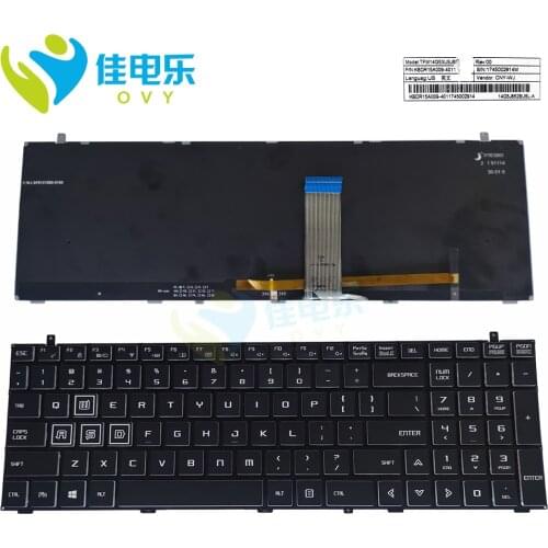 English backlit keyboard For Mechrevo MR X6 X6S X6M Shinelon T50-C computers PC keyboards US QWERTY KBDR15A009-4011 14G5J852BUSL