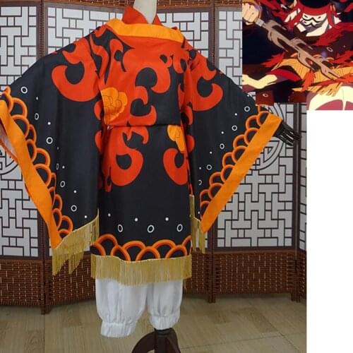 Anime Demon Slayer: Kimetsu no Yaiba the god of fire kimono Cosplay Costume