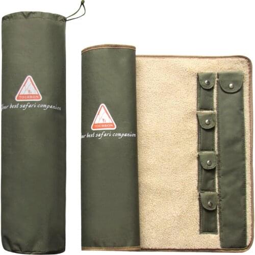 Tourbon Outdoor Shooting Hunting Gun Rifle Cleaning Mat for Shotgun Care Kit Army Green Nylon Cushion Pad