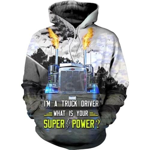 Tessffel Trucker Truck colorful Mens Womens Sweatshirts/Hoodie/zipper 3Dfullprint Pullover Tracksuits Casual Crewneck s-3