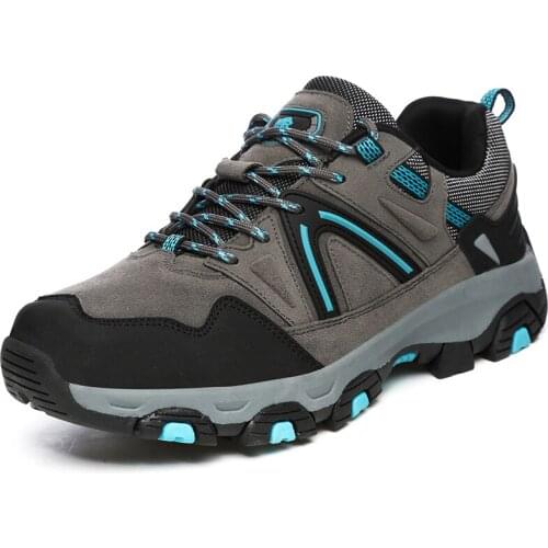 Outdoor Men Hiking Shoes Breathable Waterproof Anti-skid Wearable Sneakers Male Camping Climbing Fishing Trekking Sports Shoes