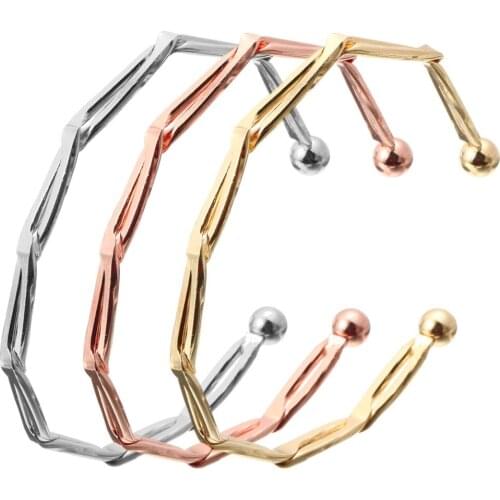Twist Wristband Bangle For Women Charm Cuff Bracelets & Bangles Shellhard Fashion Party Jewelry Accessories