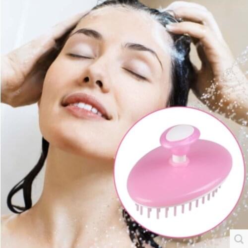 The head massager shampoo scrub brush to clean the scalp Bath wash hair brush to wash and dress head artifact