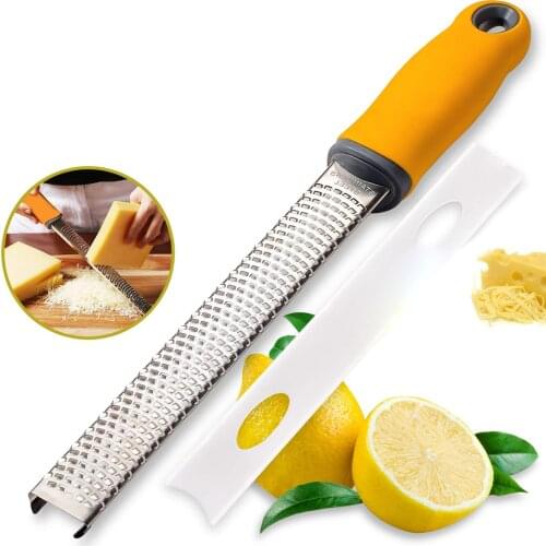 Multifunction Cheese Grater Stainless Steel Lemon Zester Fruit Peeler Citrus Chocolate Grinder Home Cheese Tools Kitchen Tool