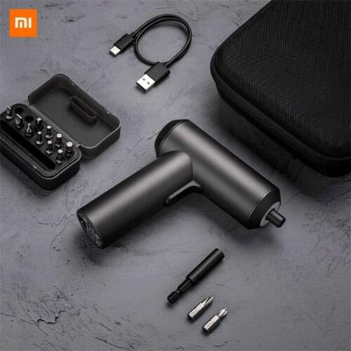 Xiaomi Electric Screwdriver Cordless Rechargeable Screwdriver Kits 3.6V 2000mAh Li-ion 5N.m Tools Set With 12Pcs Bits Set