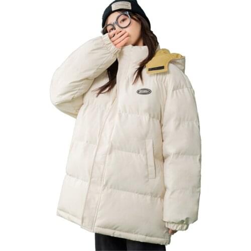New 2021 Winter Womens Parka Casual Jackets Hooded Female Outwear Sports Cotton Padded Jacket Thick Warm Loose Oversize Coats