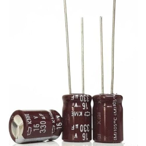 CAP Switching US 16V 330UF Size: 8*12 mm NIPPONCHEMI-CON High frequency low resistance new and original 50pcs/lot