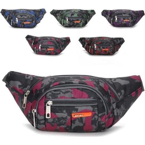 Mens and womens Waist Bag multifunctional large-capacity waterproof wear-resistant outdoor sports mobile phone wallet pockets