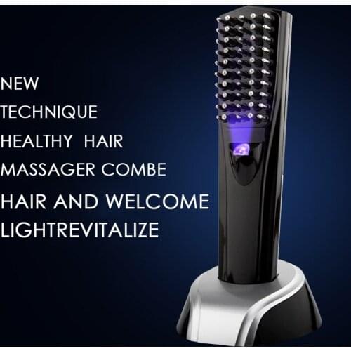 Handheld Electric Highfrequency Vibration Negative Ion Massage Combing Makes Hair Soft and Glossy Scalp Massage Girl Hair Brush