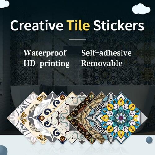Self-adhesive Tile 3D Wall Sticker Bathroom Wallpaper Murals Kitchen PVC Waterproof Stickers For Living Room Decor Decal