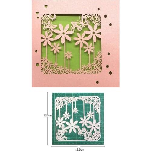 Customized dies metal cutting dies cut die Wildflowers Photo Frame decor Scrapbook craft knife mould blade punch stencils dies