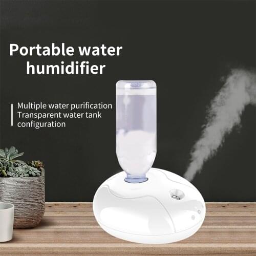 Humidifier Water Bottle Ultrasound Portable Mini Anti-Dry Burning Desktop Air Humidifier USB Plug Night Spray Smart Humidifier