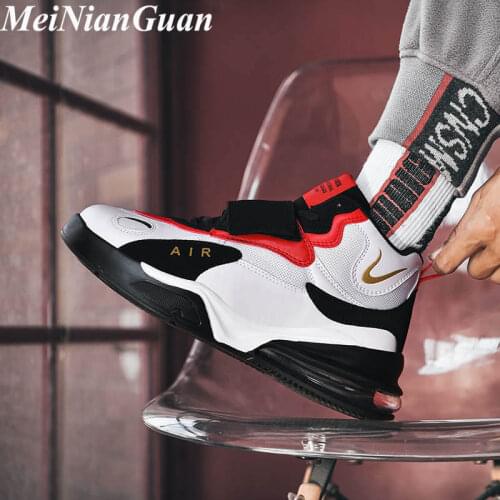 High Top Men Shoes Sneakers Big Size Keep Warm Platform Mens Luxury Brand Shoe Plush Air Cushion Light Soft Man Tennis 2020 B18