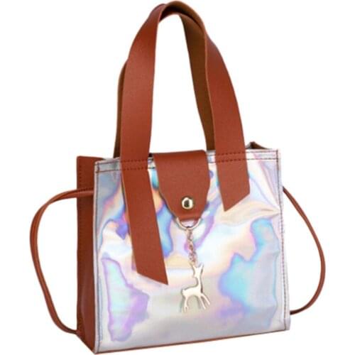 Summer 2019 Womens Fashion Deer Accessories Hasp Square Totes Shoulder Color Wild Crossbody Bag elegant design Versatile #7