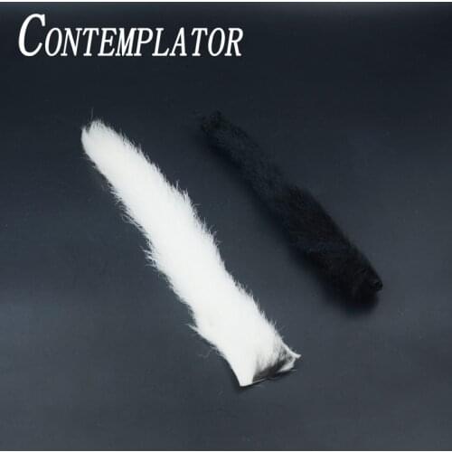 1pc Calf Tail Fly Tying Materials Fly Split-wing Parachute Post 2colors Premium Crinkly Hair Kip Tail For Steelhead Flies