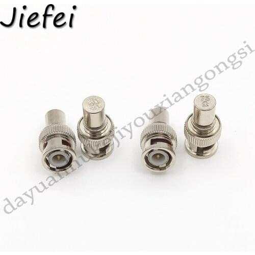 2pcs copper BNC Male Plug RF/Coaxial Connector Adapter 50 OHM / 75 OHM End Terminator New