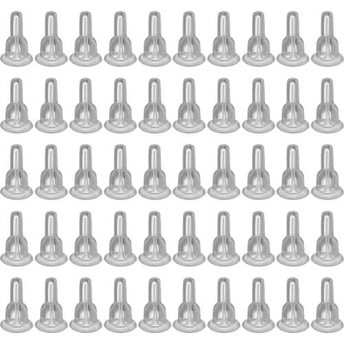 50PCS Soft Silicone Transparent Earring Backs Stopper Replacemt Ear Caps Earplug For Jewelry Accessories For Women