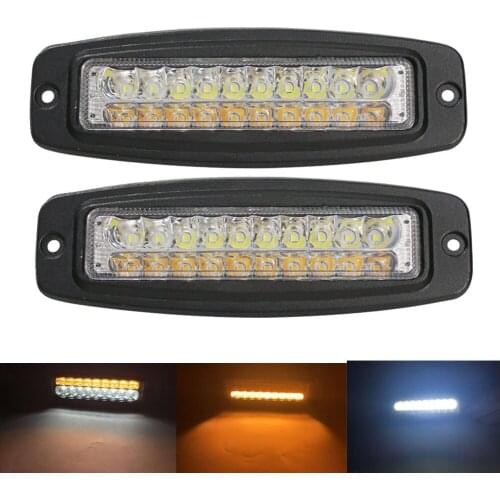 7 Inch Dual Color Off Road Driving Light Reverse Turn Signal Amber Lamp Daytime Running Light for SUV ATV 4WD Car Truck