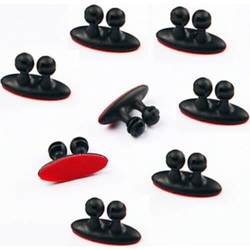 Car Wire Cable Holder Multifunctional Tie Clip Fixer Organizer Car Charger Line Clasp High Quality Headphone Cable Clip 8Pcs