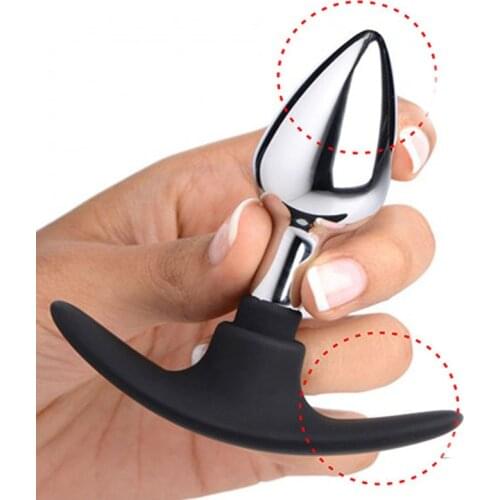 S/M/L Stainless Steel Anal Plug Sex Toys For Women Dilator Anus Matsurbtors Wearable Anal Toys Stimulate Anal Butt Plug Sex Shop