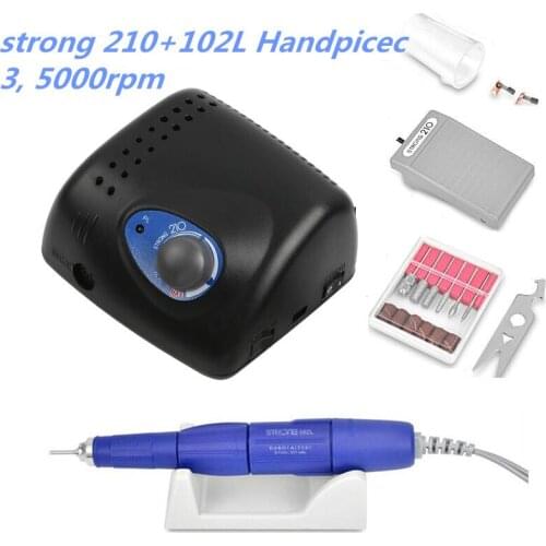 2019 New Arrival Strong 210 102L Nail Drills Machine Manicure Pedicure Electric File Bits Nails Art