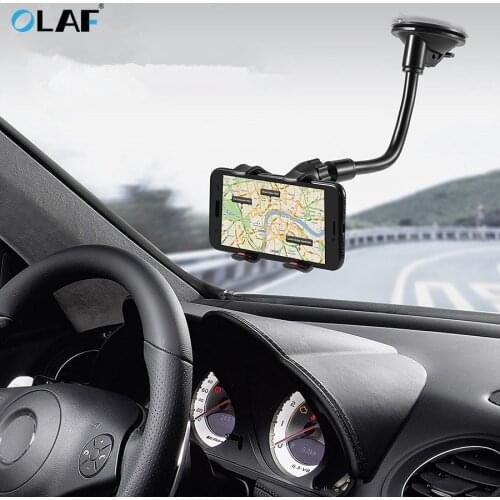 Olaf Luxury Car Phone Holder For iPhone X XS 8 7 Plus Windshield Car Mount Phone Stand 360 Car Holder For Samsung S9 S8 Note 9