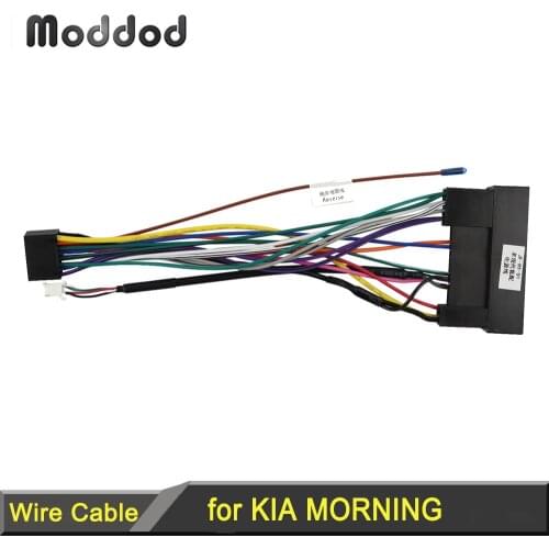 Car Radio Wire Stereo Audio Adaptor Wiring Harness for Hyundai EON Kia Morning Picanto Units Power Cable Plug Accessories