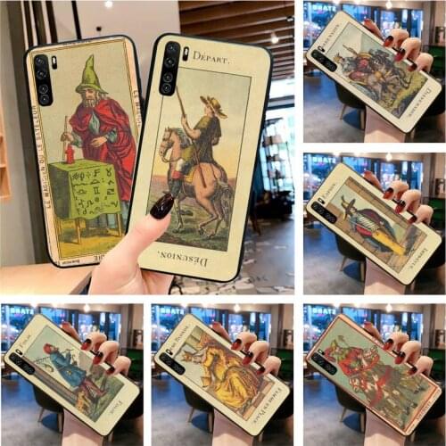 Le Tarot Egyptien de Dusserre Art Phone Case for Huawei P20 P30 P40 lite E Pro Mate 30 20 Pro P Smart 2020 P10