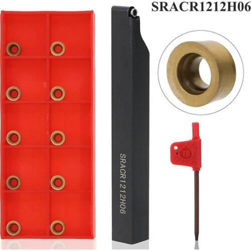 SRACR1212H06 Holder Carbide Inserts Steel Wrench Insert Holder Boring Bar Lathe Cutter Metal Turning Rod Industrial Machine Tool