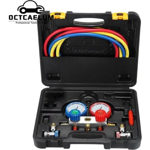 R134A Air Conditioning Refrigeration Diagnostic Manifold Gauge Tool Kit ST0217