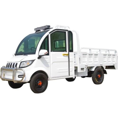 50km per hour express pull truck fully enclosed freight battery cargo insulation compartment-seater electric tricycle