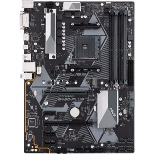 PRIME B450-PLUS desktop computer gaming motherboard supports AMD Ryzen CPU board
