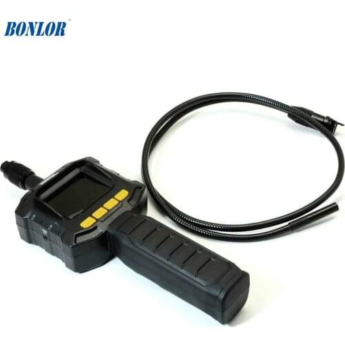 8mm Borescope Inspection Camera With 2.4Inch TFT-LCD Color Monitor Portable-AV-Handheld-Endoscope Camera Flexible Extended Tube