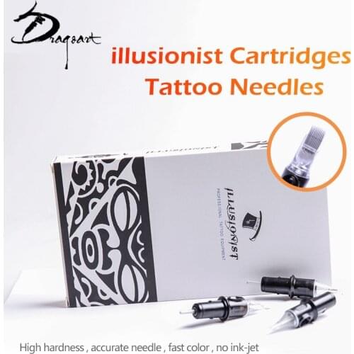 Dragoart Tattoo Standard Tattoo Needle Cartridges 3/5/7/9/11/14/18RL 10 Pcs/Box Tattoo Pen Rotary Machine Needle Free Shipping