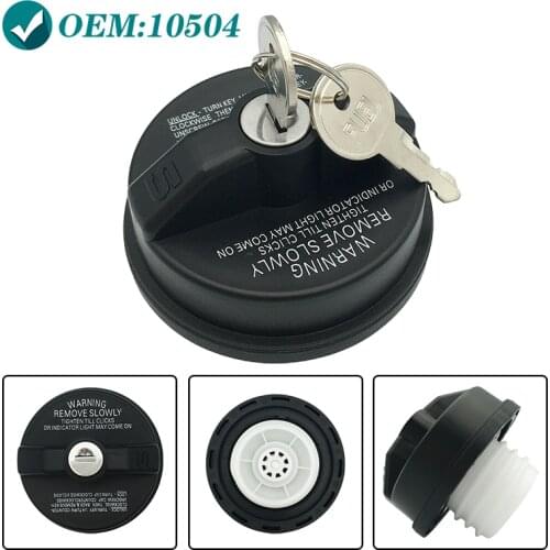 Fuel Gas Tank Filler Cap with 2 keys for Toyota Lexus Honda CR-V Nissan Chevrolet Express 10504