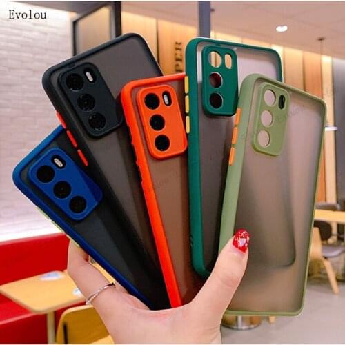 Matte Shockproof Bumper Phone Case for Samsung A51 A71 A31 A12 A42 A32 M51 M31S S21 Note 20 Ultra S20 A10S A50 Camera Lens Cover