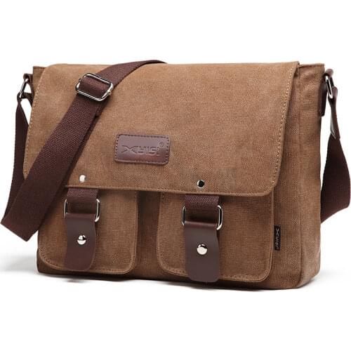 Tilorraine 2021 canvas bag mens single shoulder messenger bags retro leisure student schoolbag postman crossbody bag handbag