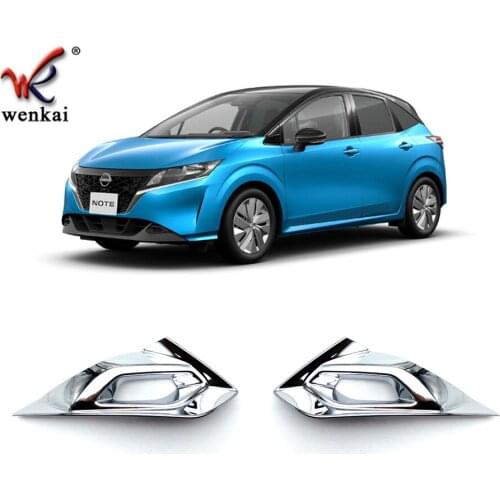 Car Front Bumper Trim Fog Lamp Cover Sticker For Nissan Note E13 2021 2022 Accessories Styling