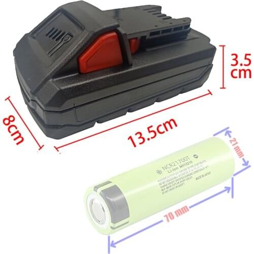 5* 21700 Li-ion Battery Plastic Case PCB Charging Protection Circuit Board Box Shell For Milwaukee m18 18V 20V 4Ah Lithium Batt