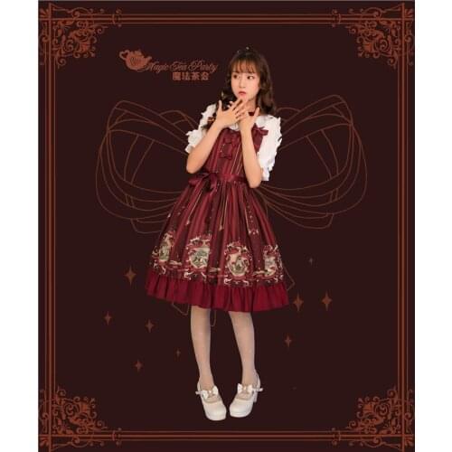 Princess tea party sweet lolita dress vintage lace bowknot high waist victorian dress kawaii girl gothic lolita op/jsk cosplay