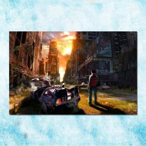 Back To The Future Hot Movie Art Silk Poster Canvas Print 13x20 Inch-005